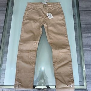 Gucci Kids Size 10 Stretch Cotton Satin Kaki Beige Pants